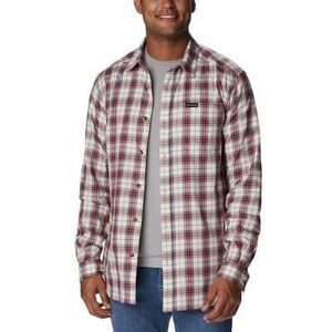 Columbia Mens Vapor Ridge Woven Plaid Button-Down‎ Shirt Size S